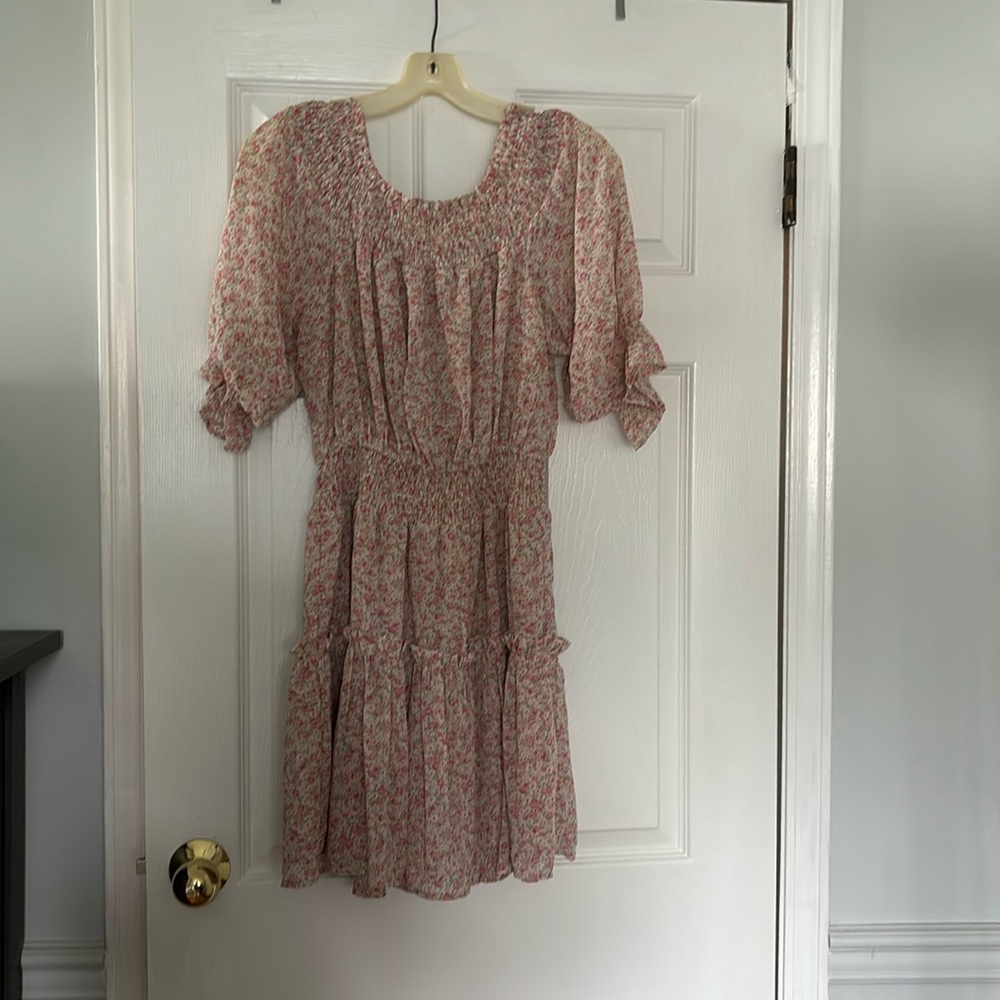 Floral off the shoulder dress